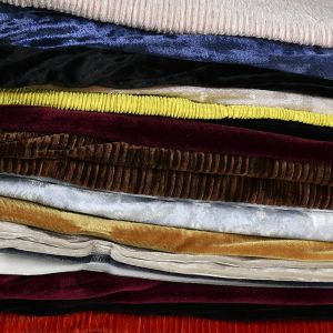 Plain Spun Velvet Fabric Remnant Pack Assorted 150cm - £5.95 per kilo