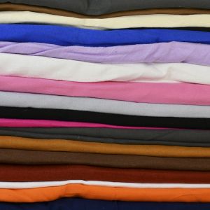 Plain Cotton Flannelette Fabric Remnant Pack Multi 112cm - £6.95 per kilo