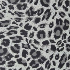 Animal Print Crepe Knit Fabric 3 Grey 150cm - £3.95 per metre