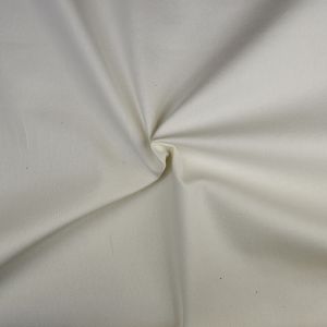 Plain Heavyweight Cotton Spandex Twill Fabric 1 Off White 135cm - £1.55 per metre