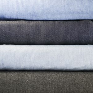 Plain Cotton Chambray Denim Fabric 50 Metre Pack - Blue 148cm - Approx £1.85 per Metre