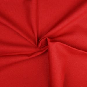 Plain Cotton Linen Fabric  56 Red 135cm - £2.99 per metre