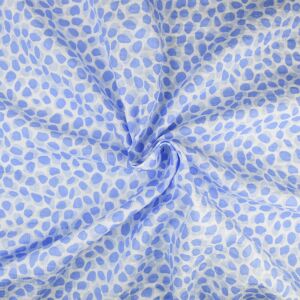 Splodge Tumbled Cotton Fabric 7305-1 Blue 145cm - £2.55 Per Metre
