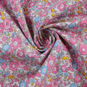 Confetti Cotton Poplin Fabric D2007-6 Pink 145cm - £2.75 Per Metre
