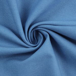 Plain Cotton Linen Fabric  65 Washed Denim 135cm - £3.35 Per Metre