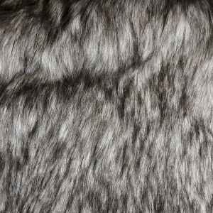 Luxe Faux Fur Fabric Grey 150cm - £9.95 per metre