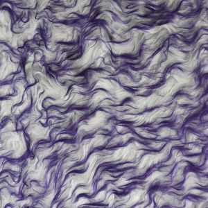 Colour Tip Faux Fur Fabric Design 4 Grey Purple 150cm - £6.99 Per Metre