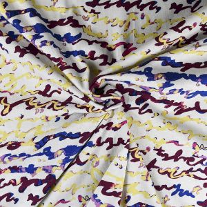 Print Cotton Jersey Fabric Design A-4 150cm Multi 150cm £2.75 Per Metre